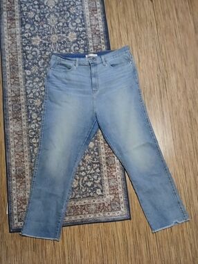 Levi's Light Blue High- Rise Straight Jeans